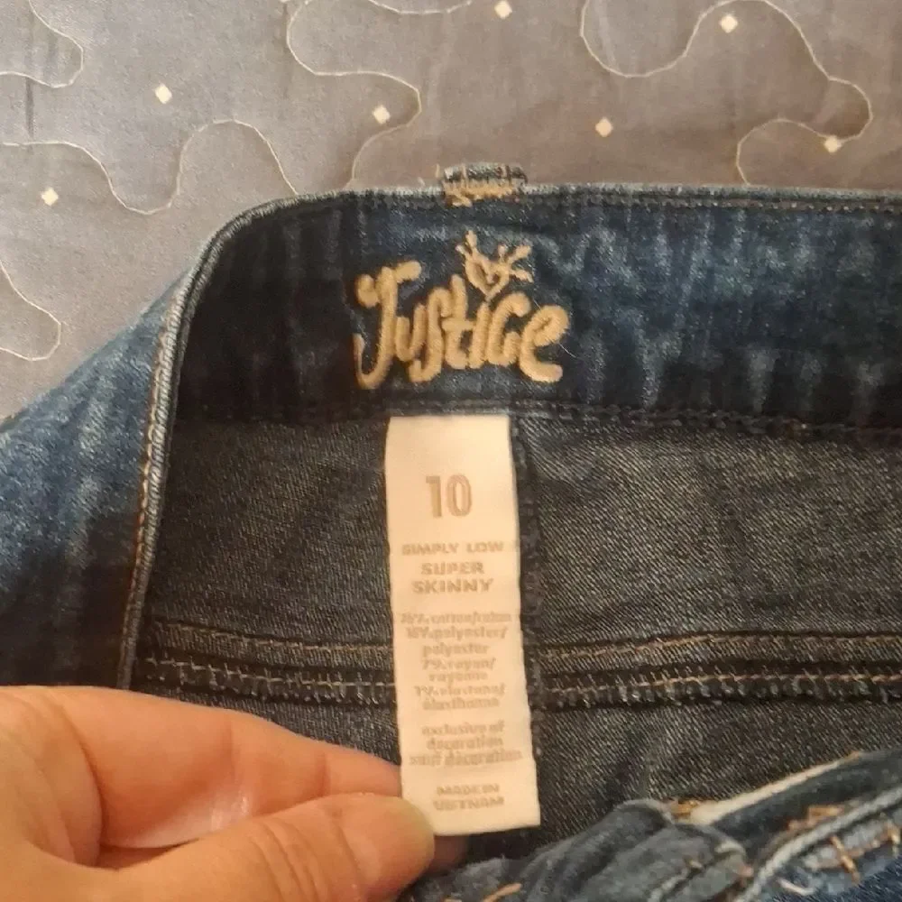 Justice Super Skinny Jeans size 10